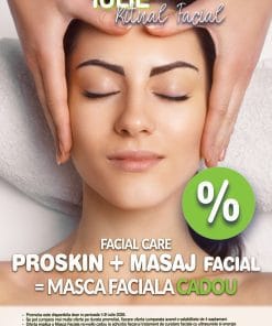 Ofertă tratament facial Nomasvello iulie. Pachet Ritual Facial ce include curățare facială ProSkin, masaj facial de relaxare și o mască facială cadou pentru hidratarea și revitalizarea tenului.